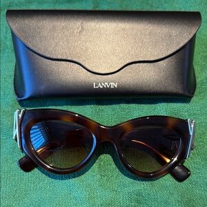 Lanvin Brown Sunglasses with Case